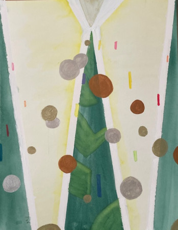 Epiphany (nr. 2601) mixed materials on paper / 65 x 50 cm